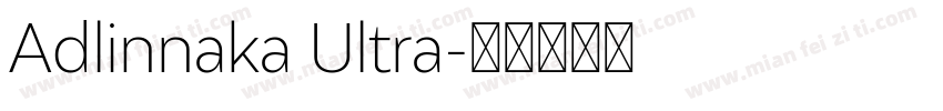 Adlinnaka Ultra字体转换